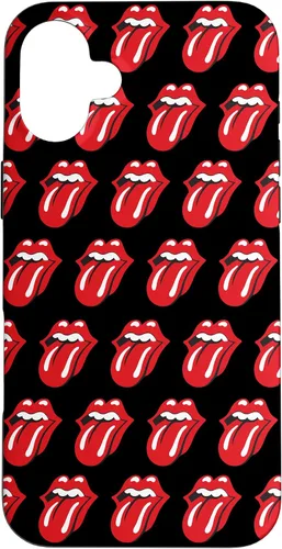 Vista 23 de Rolling Stones Classic Tongue Logo Repeat - Carcasa para iPhone 17, color negro