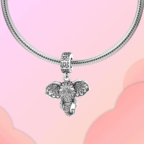 Vista 131 de LUXILLA Abalorio de plata de ley 925 para madre, hija, abuela, para familia, amor, madre, hija, abuela, para pulseras, collares, dijes, abalorios