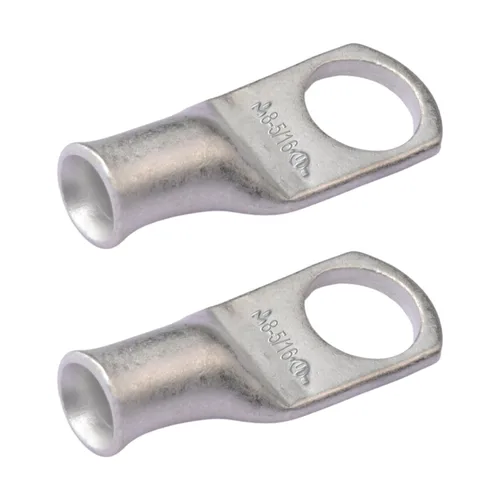 Vista 234 de SELTERM 5 piezas terminales de cable de cobre estañado 1/0 AWG perno de 1/2", extremos de cable de batería, terminales de anillo, conectores