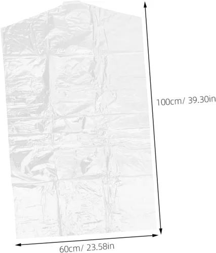 Vista 9 de Bolsas de ropa para colgar ropa: 50 piezas de plástico bolsa de ropa bolsas de limpieza en seco bolsas de plástico transparente Bolsas de lavandería