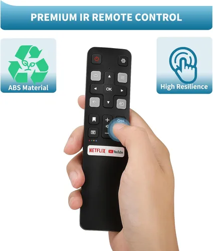 Vista 5 de Control remoto de repuesto solo para todos los televisores TCL, compatible con todos los televisores inteligentes TCL Android 4K UHD