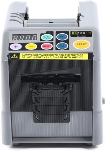 Vista 2 de Dispensador de cinta automática sólida de EE. UU., máquina de corte de cinta eléctrica y cinta, carrete doble, longitud digital 0.197-39.331 in