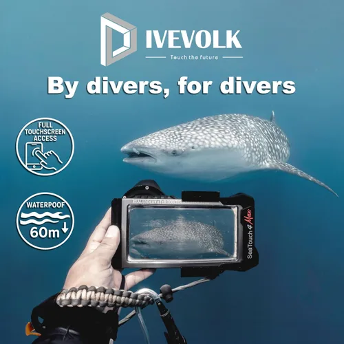 Vista 2 de DIVEVOLK Seatouch 4 Max Plus Carcasa táctil subacuática compatible con iPhone 12/12 Pro/12 Pro Max/13/13 Pro/13 Pro Max/14/14 Pro/14 Pro Max/15/15