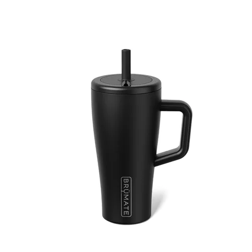 Vista 15 de BrüMate Era Vaso Térmico de 20 oz con Asa y Pajilla Vaso Térmico Aislante 100% A Prueba de Fugas con Tapa y Pajilla Hecho de Acero Inoxidable