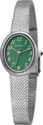 Vista 11 de BERNY Relojes dorados vintage para mujer, reloj de pulsera delicado para mujer