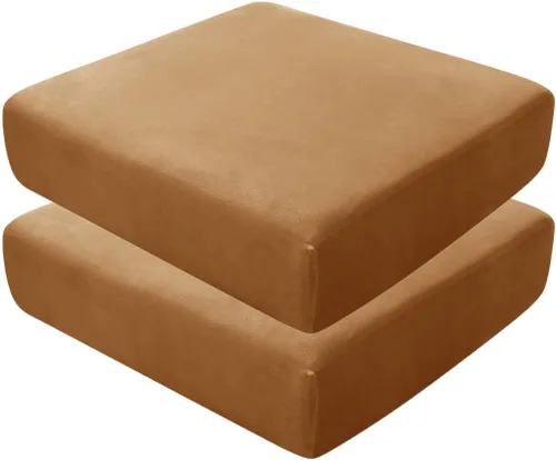 Vista 86 de Fundas de asiento de terciopelo ultra suave, fundas de cojín de asiento suave SOFE fundas de sofá con parte inferior elástica lavable funda