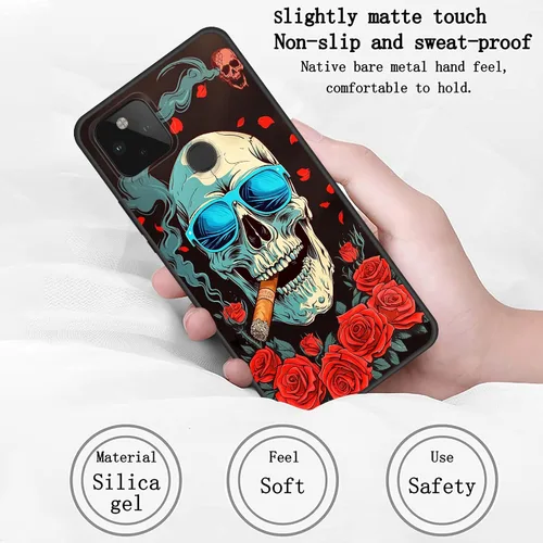 Vista 146 de Funda delgada para Google Pixel 4 XL, funda delgada de silicona de TPU suave a prueba de golpes para Google Pixel 4 XL, astronauta Galaxy