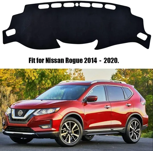 Vista 2 de Rifoda Cubierta de tablero para Nissan Rogue 2014-2020, antideslizante, protector solar