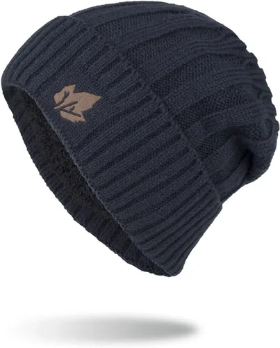 Vista 4 de Gorro de punto para hombre, gorro de invierno cálido Skullies para ciclismo al aire libre