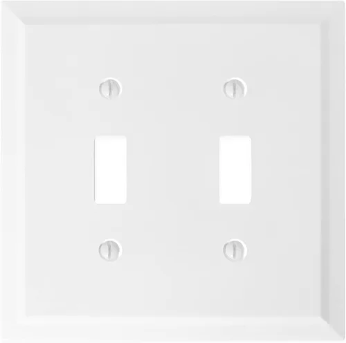 Vista 14 de Questech Cubiertas de tomacorrientes, placas de pared dúplex individuales, placas de interruptor de 1 banda, tamaño estándar, cubiertas de toma
