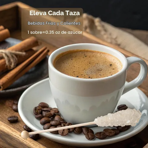 Vista 3 de Civilized Coffee Palitos de azúcar prémium – Agitadores Swizzle Rock Candy para café, té y cócteles, envueltos individualmente (25 unidades)