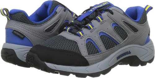 Vista 7 de Merrell Oakcreek - Tenis de senderismo impermeables de encaje bajo para niños
