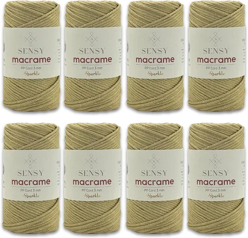 Vista 12 de Cuerda de poliéster Sensy Premium de 3 mm, 120 metros, 100% cordón de polipropileno, cuerda de macramé de 3 mm, cordón para bolsos de ganchillo
