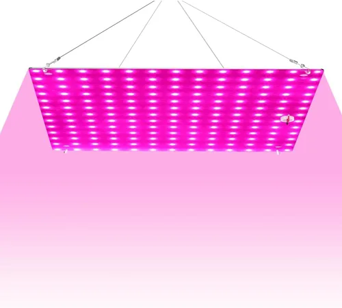 Vista 2 de 100W LED Full Spectrum Hydroponic Plant Light 100-277V Dimmable Hanging Panel Lamp 110V Hydroponic Lighting UV IR Greenhouse Tent Grow Box Indoor