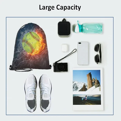 Vista 3 de Beabes Bolsas con cordón de llama, mochila y bolsa de gimnasio con cordón, Multi-a190, Mochilas de viaje