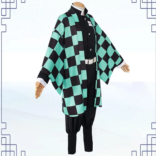 Vista 4 de Tkieio Kochou - Disfraz de Kochou para cosplay, kimono, uniforme de juego de rol, conjunto completo