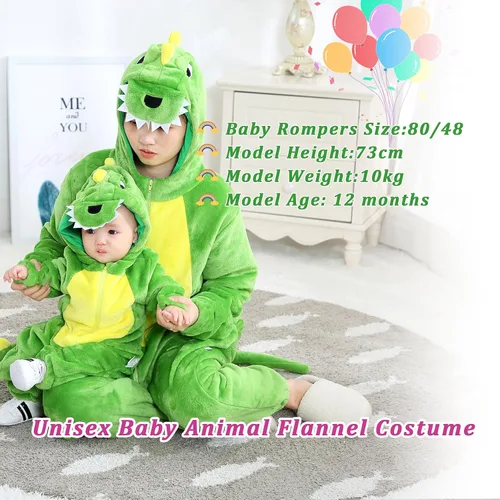 Vista 7 de TONWHAR - Disfraz de Halloween para niños, para cosplay de animales, para la nieve