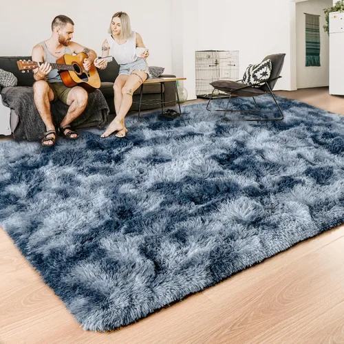 Vista 32 de ISEAU Alfombra de pasillo cómoda y esponjosa para dormitorio, de felpa con base de goma antideslizante, para dormitorio de bebé, al lado de la cama