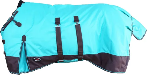 Vista 8 de Challenger Horse 1200D Turnout Sheet Waterproof, Breathable, Light-Weight Rain Blanket with Bellyband, Ripstop Outer Shell 3EE13B