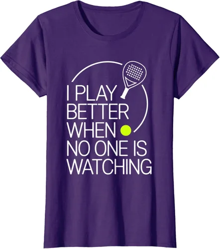 Vista 8 de Camiseta de tenis de pádel I Play Better When No One is Watching