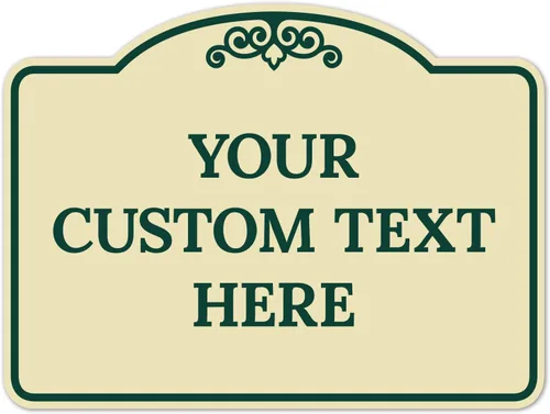 Vista 44 de Letrero decorativo personalizado, letrero de metal personalizado para negocios, entrada, hogar, Airbnb, placa de puerta de oficina, fondo negro, 8 x