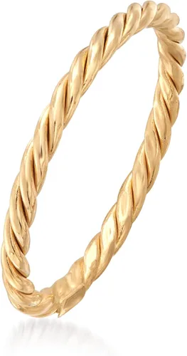 Vista 3 de Ross-Simons 18kt Yellow Gold Rope Ring