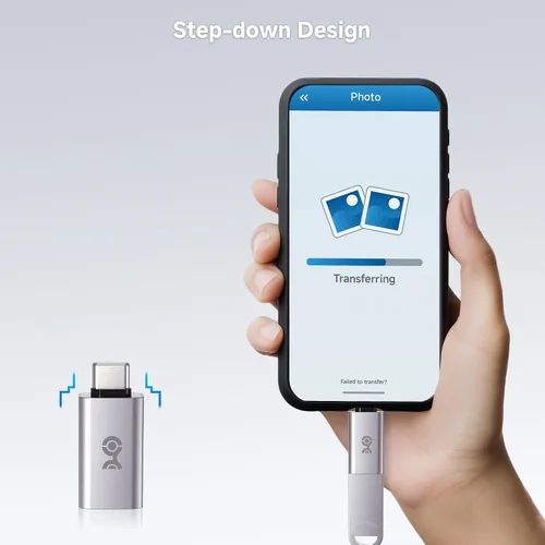 Vista 7 de Cable Matters Paquete de 2 adaptadores USB C a USB de 10 Gbps macho a hembra para transferencia de datos de alta velocidad y carga rápida, adaptador