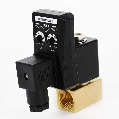 Vista 5 de Válvula de drenaje automática 1/2 "electrónico cronometrado 2 vías compresor de aire de acción directa tanque de gas válvula de drenaje AC 110V 50Hz