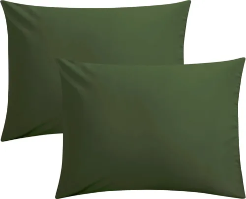 Vista 35 de FLXXIE Fundas de almohada de microfibra tamaño estándar, fundas de almohada suaves con cierre de sobre, fundas de almohada resistentes a arrugas