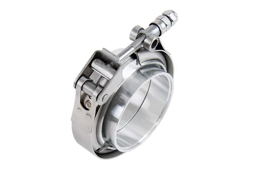 Vista 2 de HPS Performance Kit de abrazadera de banda en V de acero inoxidable de 2-1/2 "(63 mm), bridas de aluminio, junta tórica NBR, liberación rápida