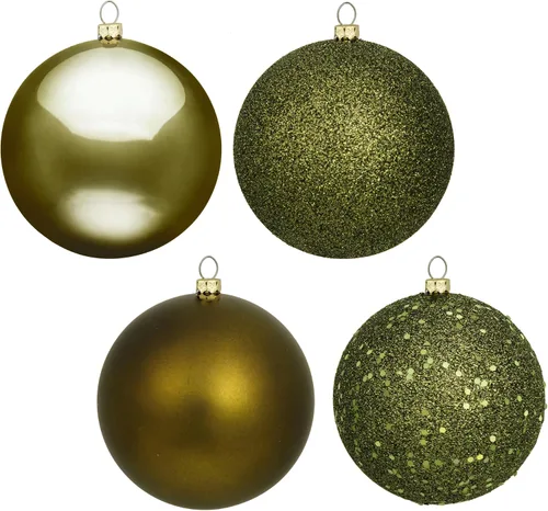 Vista 25 de Vickerman Adorno de Bola de 24" Oro Antiguo, 4 Acabados, 24 por Caja