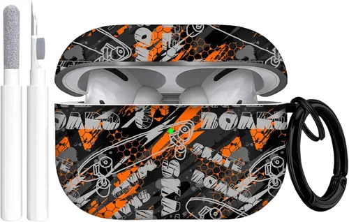 Vista 9 de Gedicht Funda para Airpods Pro con cordón, bonitos zapatos deportivos de dibujos animados, funda protectora de TPU suave resistente para Apple