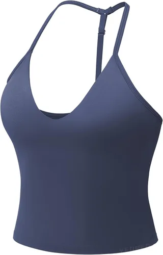 Vista 13 de YEOREO CoreFlex Impact Halter - Camiseta sin mangas para mujer Negro
