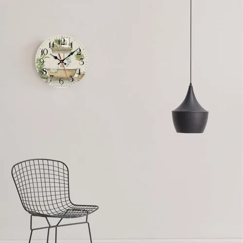 Vista 3 de LOKMU Reloj silencioso sin tictac de 10 pulgadas, reloj de pared redondo, decorativo para sala de estar, cocina, hogar, baño, dormitorio, oficina