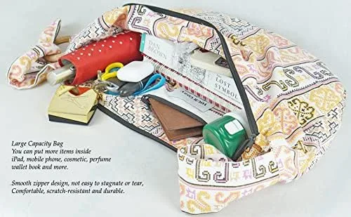 Vista 7 de Your Cozy Bolso cruzado para mujer, bolso hippie, bolso hobo para mujer, bolso bandolera hippie, bolso hippie
