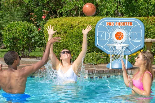 Vista 2 de Poolmaster Pro Shooter - Juego de baloncesto junto a la piscina