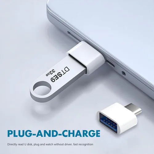 Vista 5 de Paquete de 10 adaptadores USB-C a USB, USB tipo C a una hembra para unidad flash, mouse, teclado, controlador