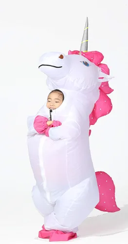 Vista 4 de Halloween Kid Unicorn Costume, Inflatable, Child Size, 4-6, Face Out Breathable