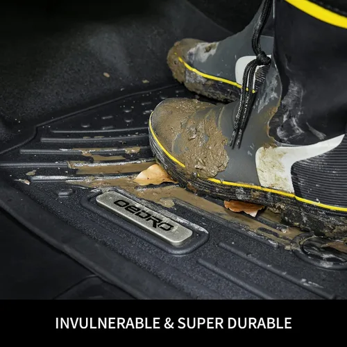 Vista 7 de OEDRO Alfombrillas de suelo compatibles con Honda HR-V EX/EX-L/LX/Sport/Touring 2016-2022, forros de suelo de TPE personalizados para todo clima