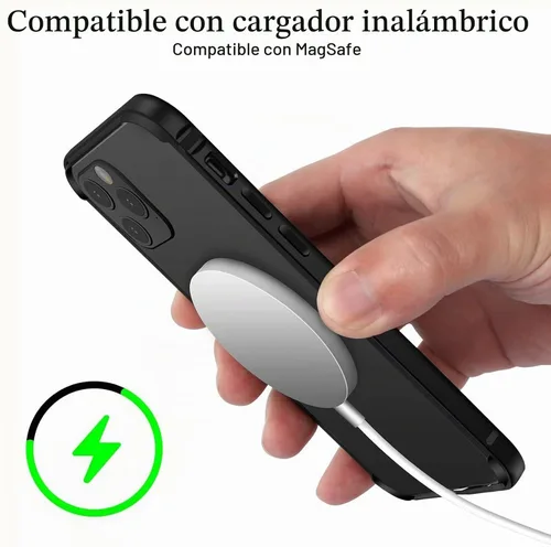 Vista 5 de Funda rígida delgada con marco de aluminio para iPhone 13 Pro, armadura de marco de metal con protección interior suave, protección de borde elevado