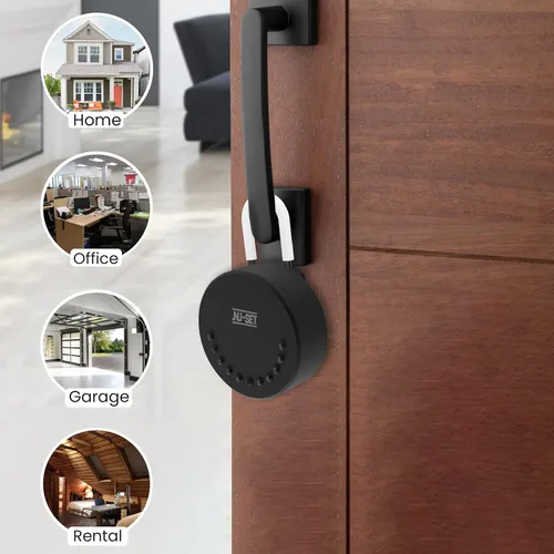 Vista 3 de NU-SET Smart Lock Box - Programa tu caja de seguridad cuando estés a kilómetros de distancia. Guarda llaves, tarjetas y llaveros. Ideal