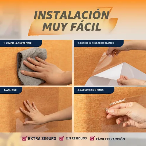 Vista 3 de Panther Armor Protector de muebles para gatos, 6 hojas transparentes con Brillo (protector de muebles de 1 cara)