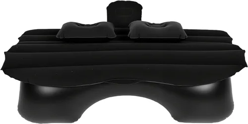 Vista 6 de Car Air Mattress Back Seat 53.15 x 33.46in PVC Flocking (Black)