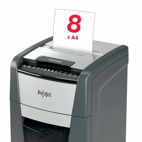 Vista 4 de Trituradora de Papel Micro Corte Rexel Optimum Auto+ 300M 60 L