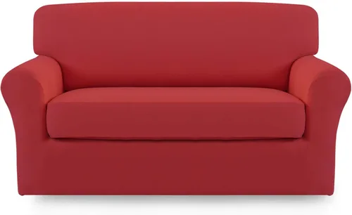Vista 48 de Easy-Going - Funda elástica de microfibra de 2 piezas para sofá, funda suave de elastano, lavable, parte inferior elástica, protector para muebles