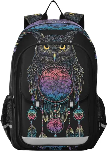 Vista 15 de ALAZA Moon Stars Alchemy Witch - Mochila para laptop para mujeres y hombres, bolsa de viaje casual con compartimento y múltiples bolsillos