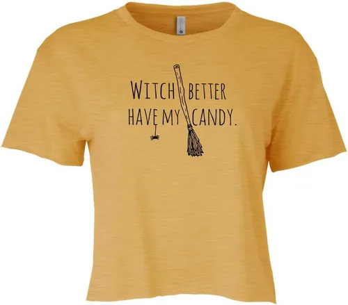 Vista 15 de Women's Screen Printed Crop Tee, Shirts With Sayings