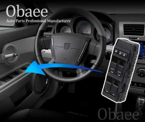 Vista 5 de Obaee Interruptor eléctrico de ventana compatible con Jeep Commander/Grand Cherokee 2006-2010, Chrysler Aspen/Chrysler 200/300/Sebring, Dodge