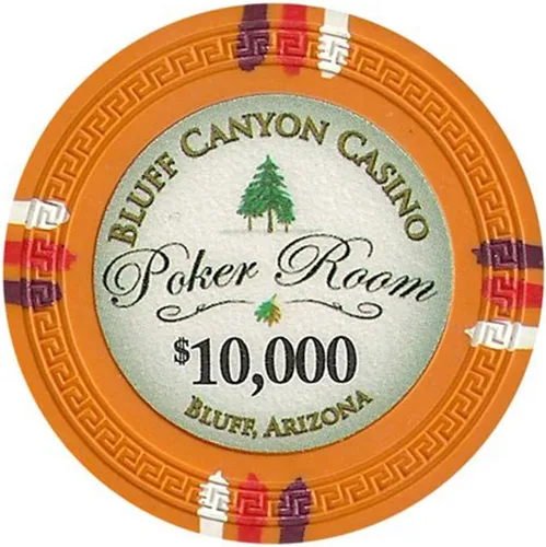 Vista 8 de Claysmith Gaming Bluff Canyon Poker Chip - Compuesto de arcilla pesada de 0.48 oz, paquete de 50