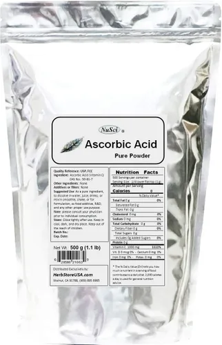 Vista 4 de el ácido ascórbico polvo de Vitamina C pura USP & FCC Calidad non-irradiated, 1